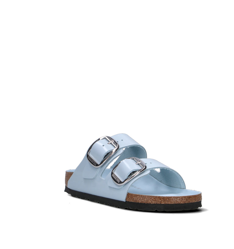 BIRKENSTOCK ARIZONA BIG BUCKLE Ciabatta donna azzurra in pelle