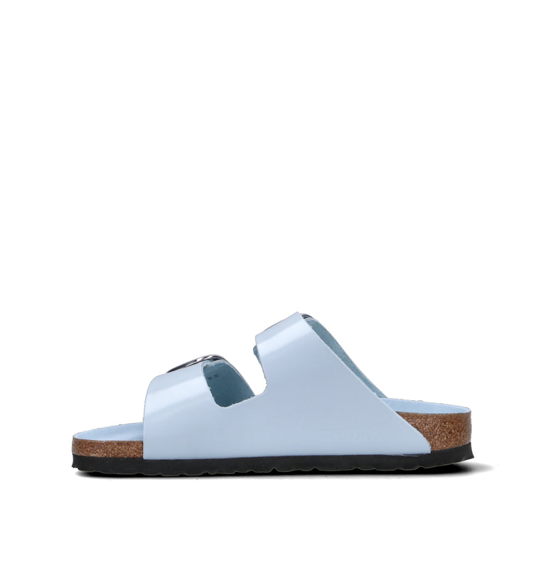 BIRKENSTOCK ARIZONA BIG BUCKLE Ciabatta donna azzurra in pelle