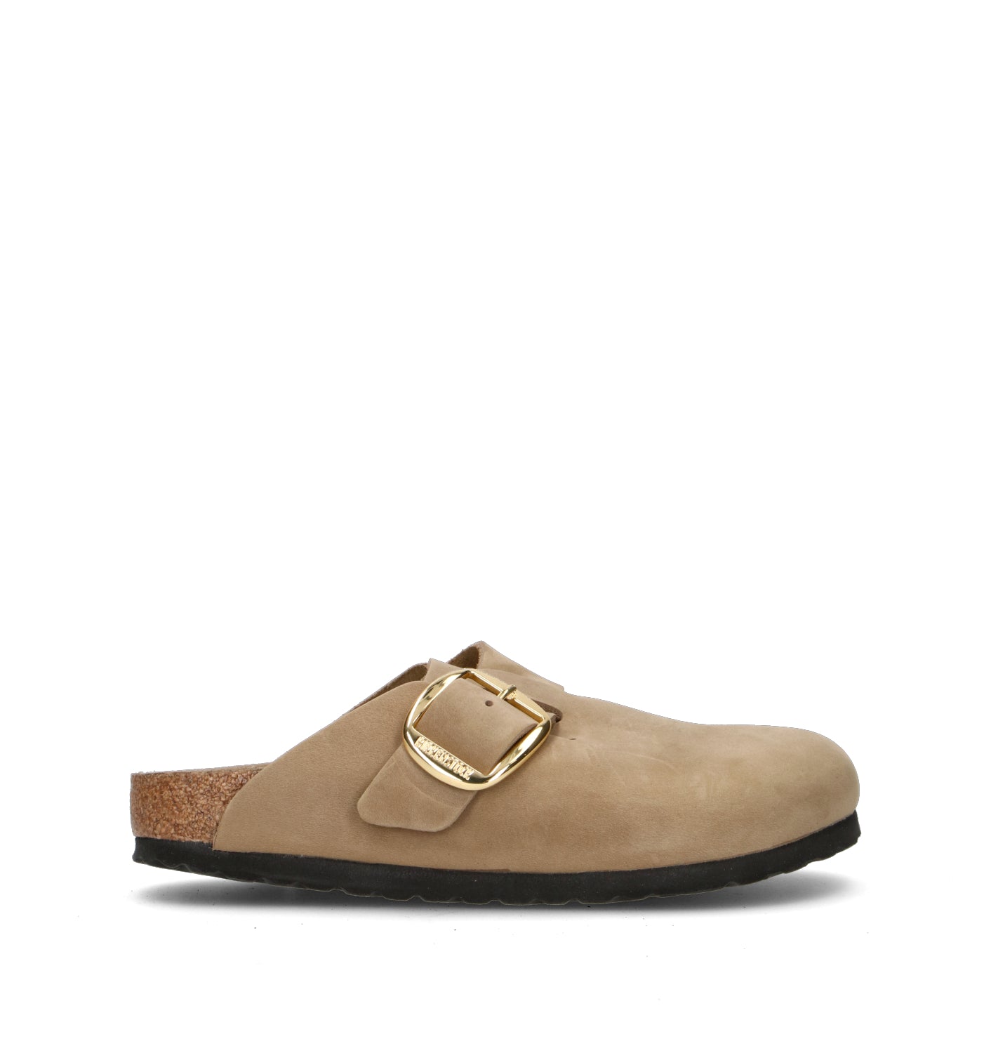 BIRKENSTOCK BOSTON BIG BUCKLE Ciabatta donna beige in suede