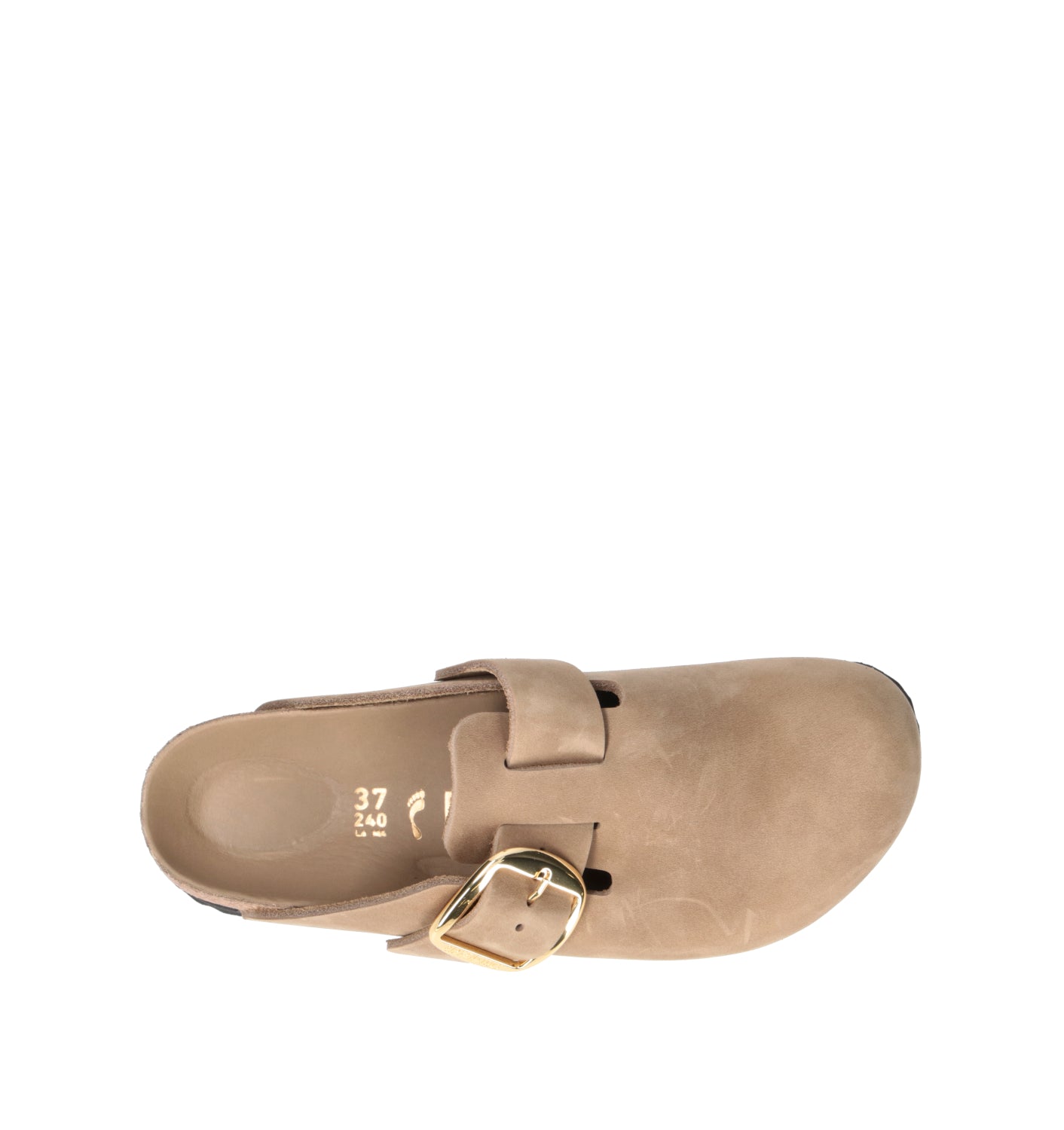 BIRKENSTOCK BOSTON BIG BUCKLE Ciabatta donna beige in suede