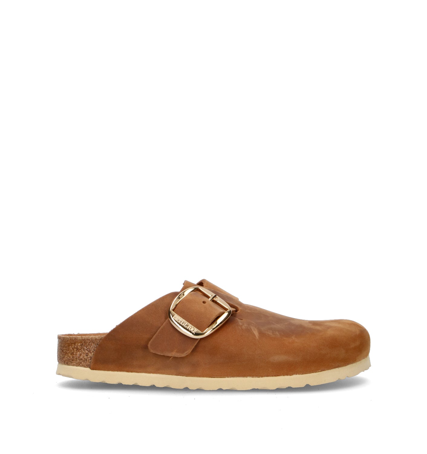 BIRKENSTOCK BOSTON BIG BUCKLE Ciabatta donna cognac in nabuk