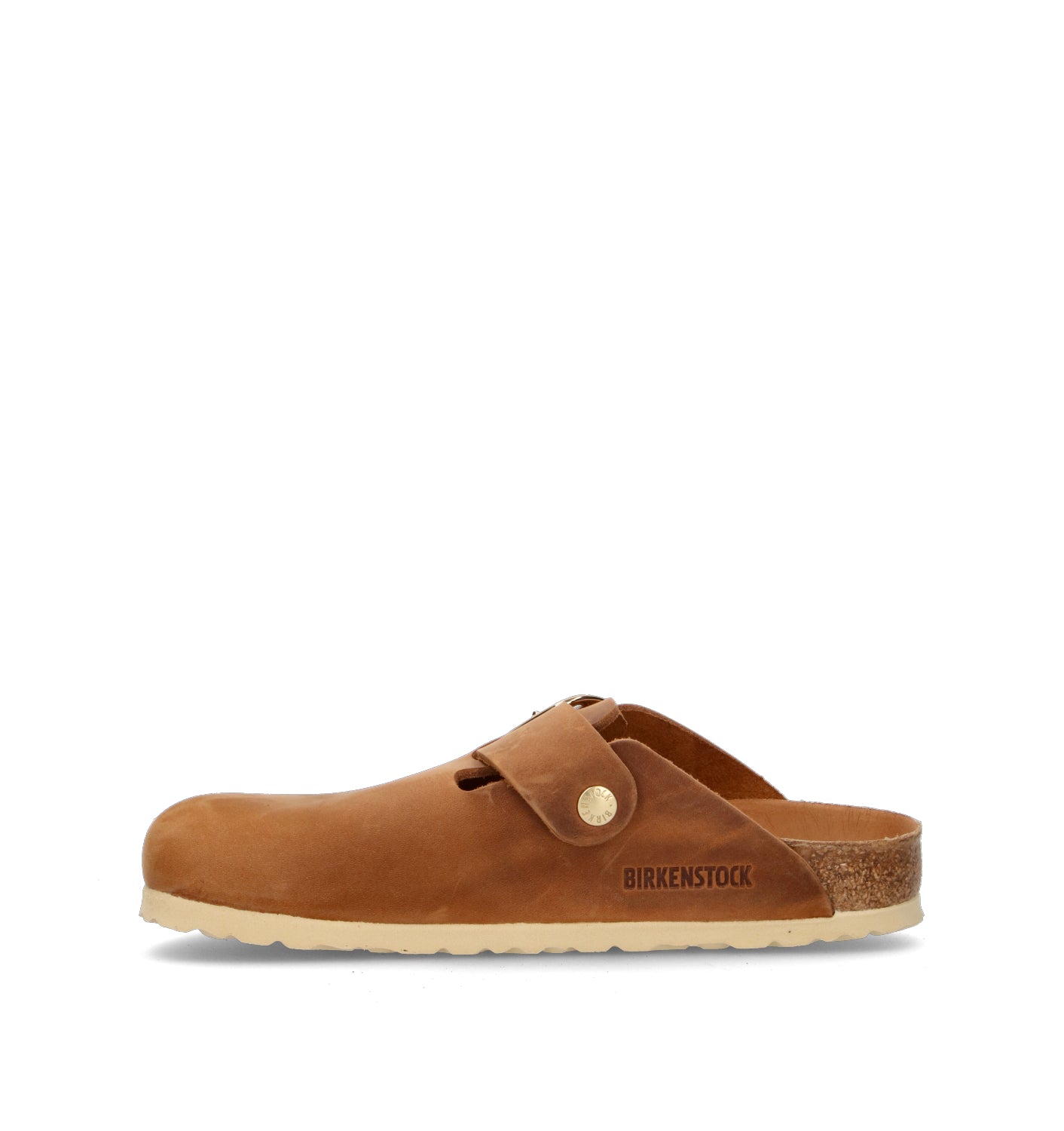 BIRKENSTOCK BOSTON BIG BUCKLE Ciabatta donna cognac in nabuk