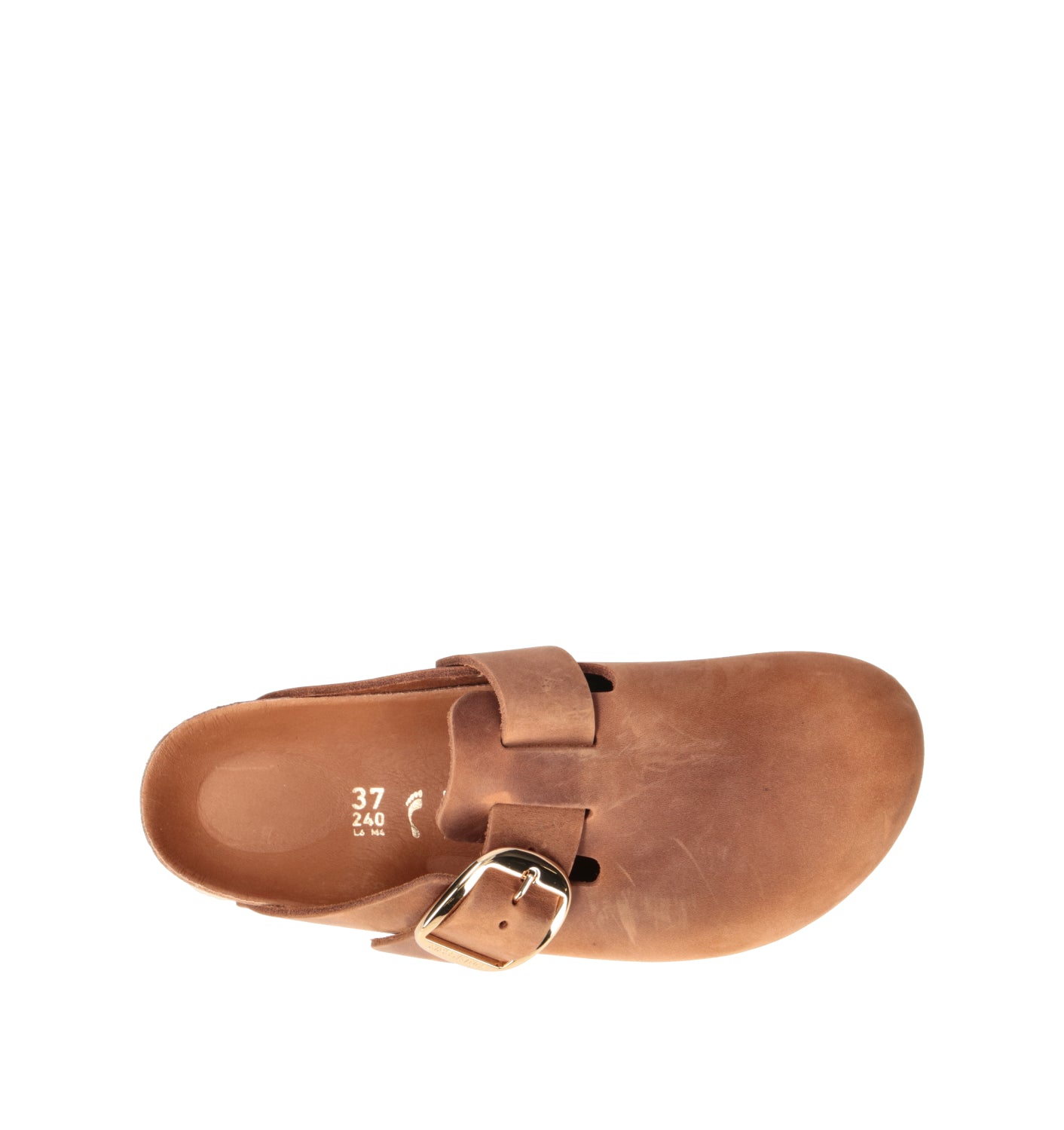 BIRKENSTOCK BOSTON BIG BUCKLE Ciabatta donna cognac in nabuk