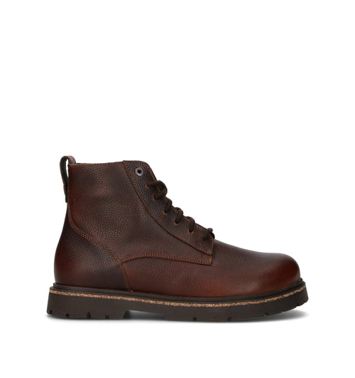BIRKENSTOCK HIGHWOOD LACE MID Polacco uomo marrone in pelle
