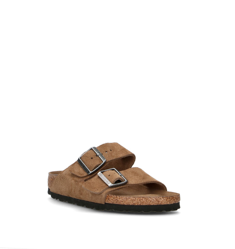 BIRKENSTOCK ARIZONA Ciabatta donna dark tea tonal in suede
