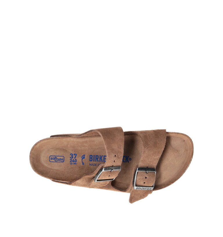 BIRKENSTOCK ARIZONA Ciabatta donna dark tea tonal in suede
