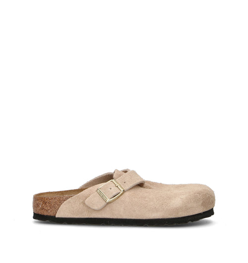 BIRKENSTOCK BOSTON Ciabatta donna sandcastle in suede