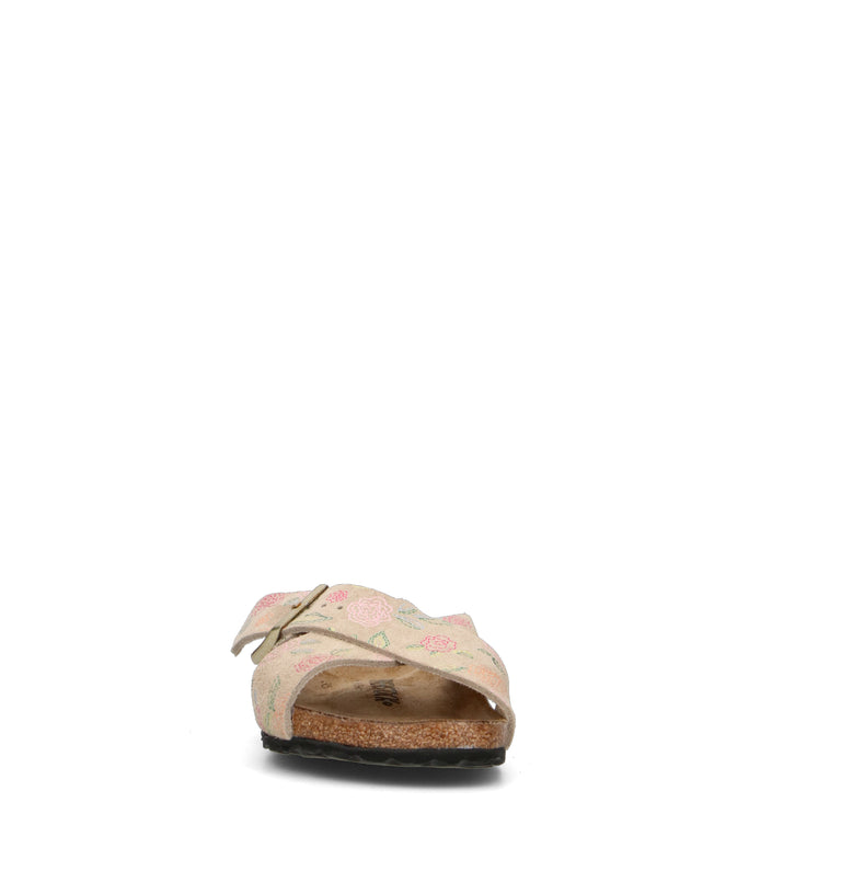 BIRKENSTOCK SIENA Ciabatta donna sandcastle flower print in suede