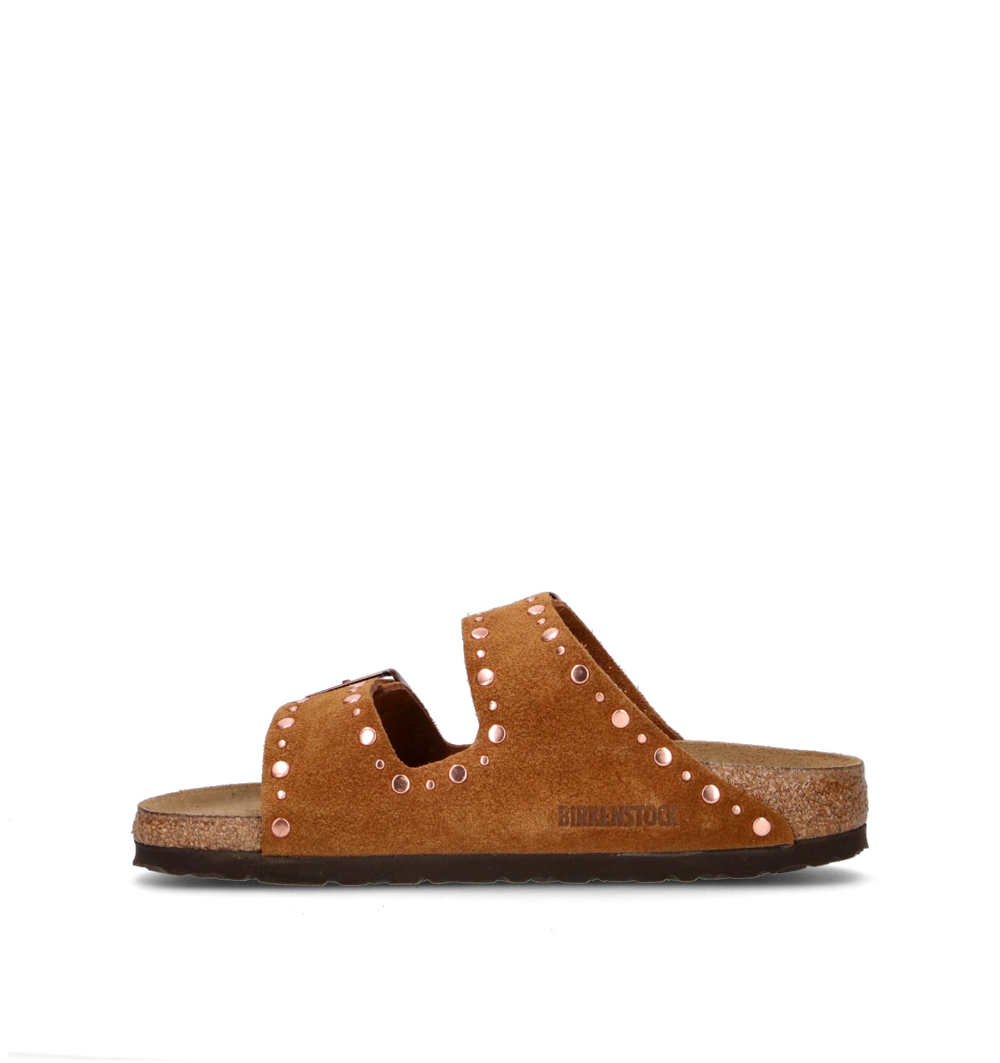 BIRKENSTOCK ARIZONA RIVET BORDER Ciabatta donna mink in suede
