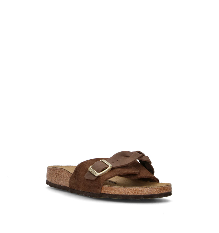 BIRKENSTOCK OITA BRAIDED Ciabatta donna carafe in suede