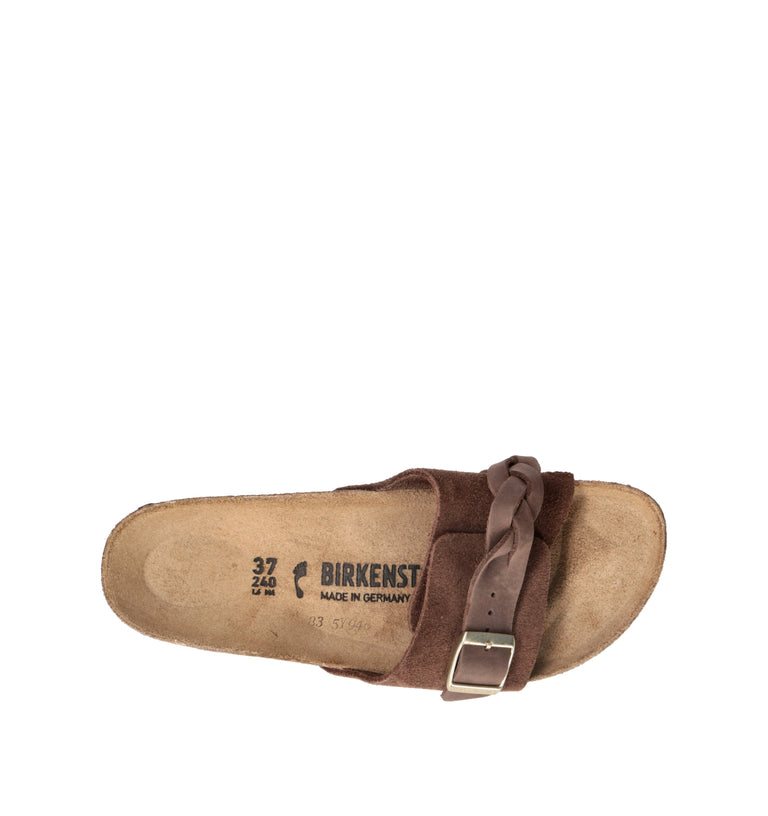 BIRKENSTOCK OITA BRAIDED Ciabatta donna carafe in suede