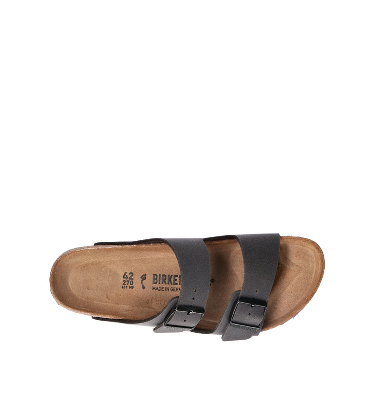 BIRKENSTOCK ARIZONA Ciabatta uomo velvet gray/black buckles