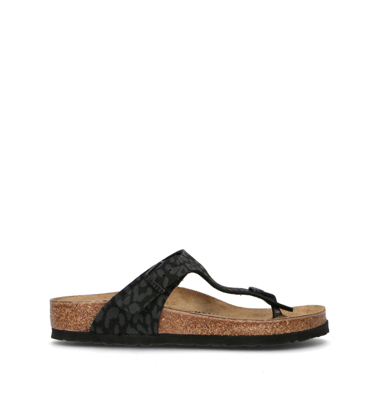 BIRKENSTOCK GIZEH  Ciabatta donna leo black