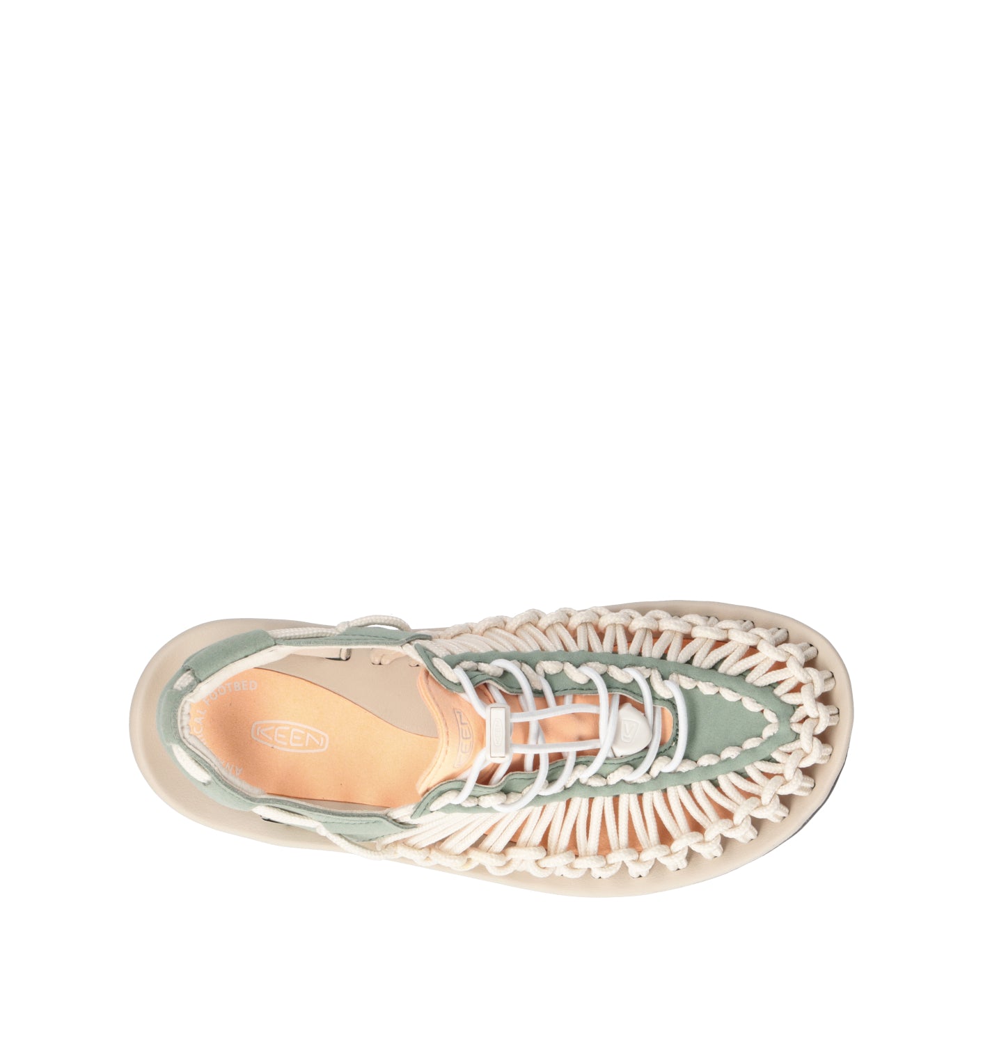 KEEN Sandalo donna verde/panna