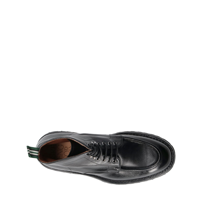 GREEN GEORGE Polacco uomo nero in pelle