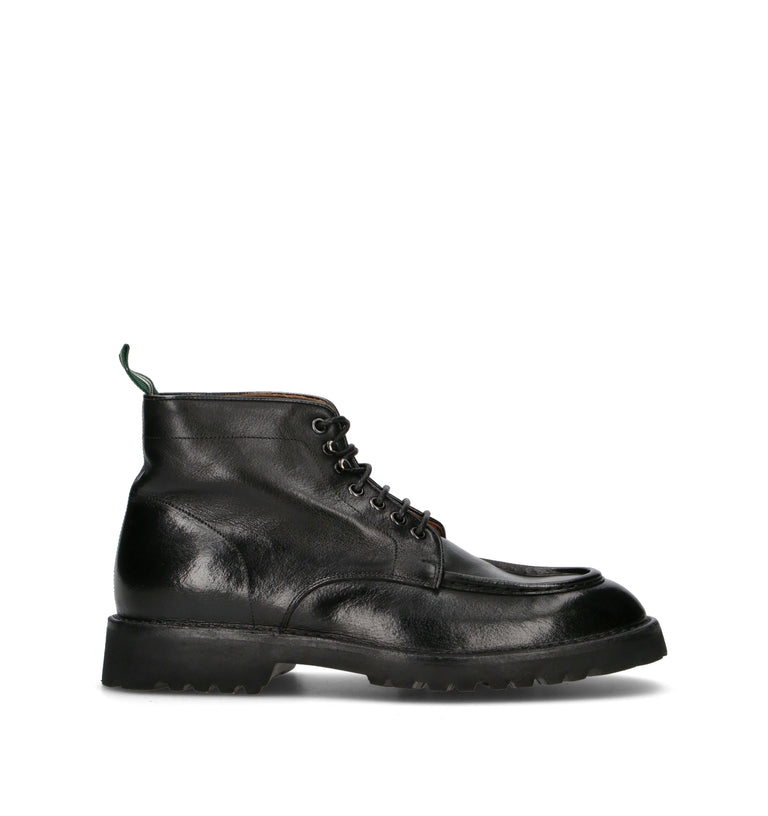 GREEN GEORGE Polacco uomo nero in pelle