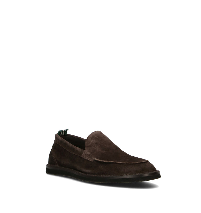 GREEN GEORGE Mocassino uomo marrone in suede