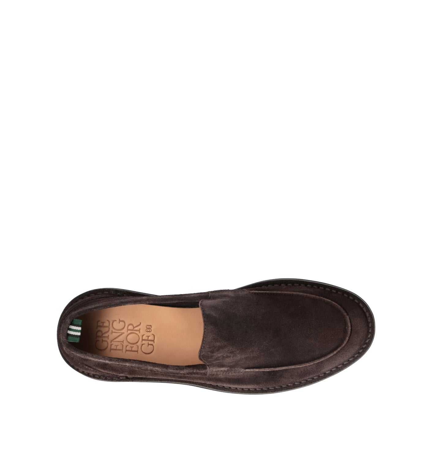 GREEN GEORGE Mocassino uomo marrone in suede