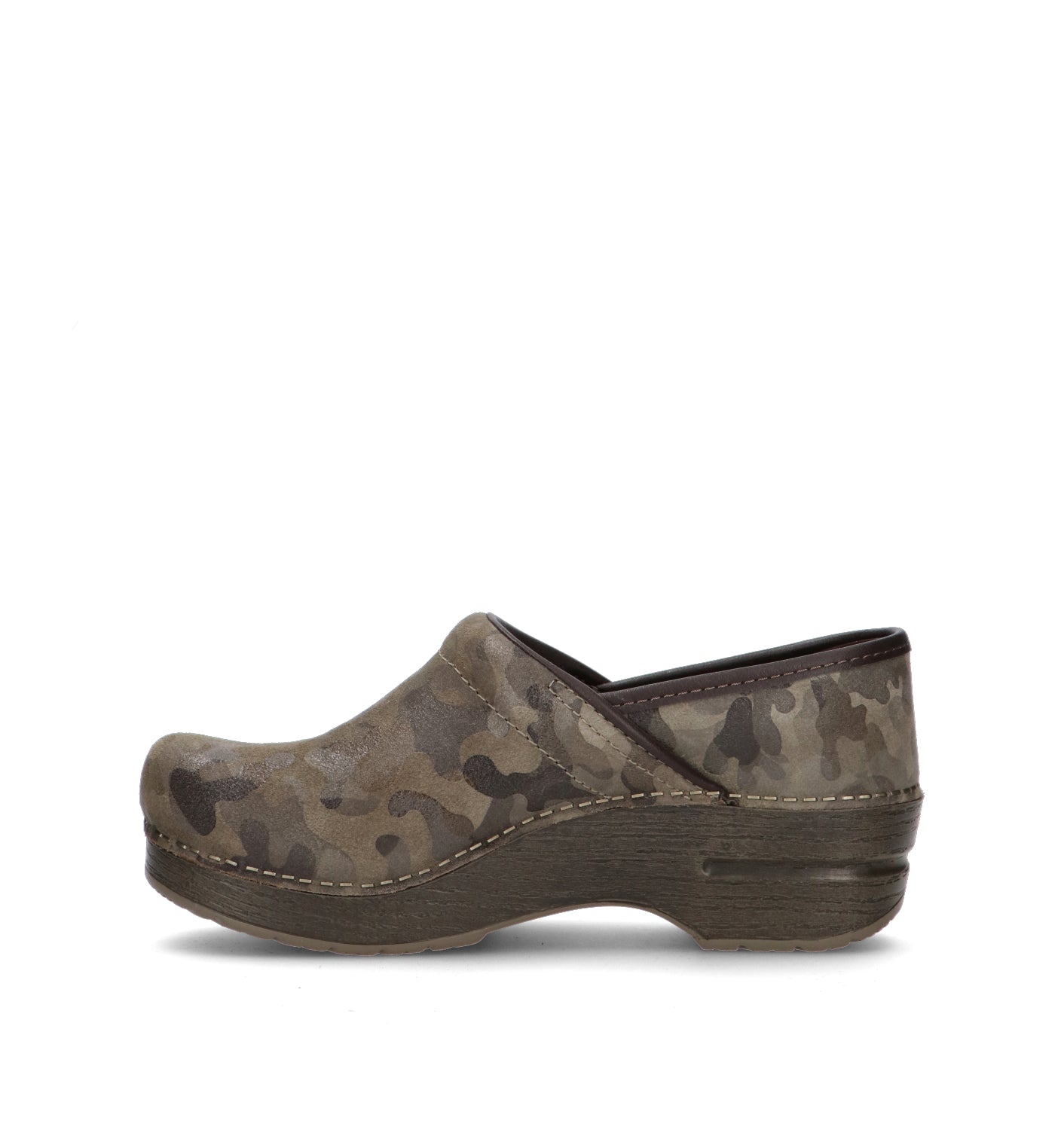 DANSKO Zoccolo donna camouflage in pelle