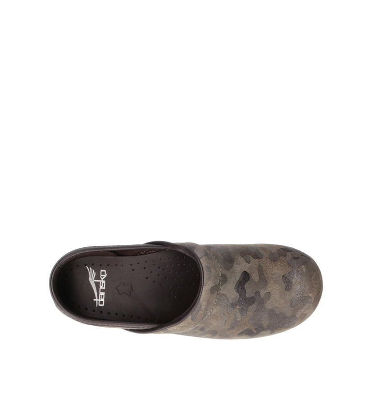 DANSKO Zoccolo donna camouflage in pelle