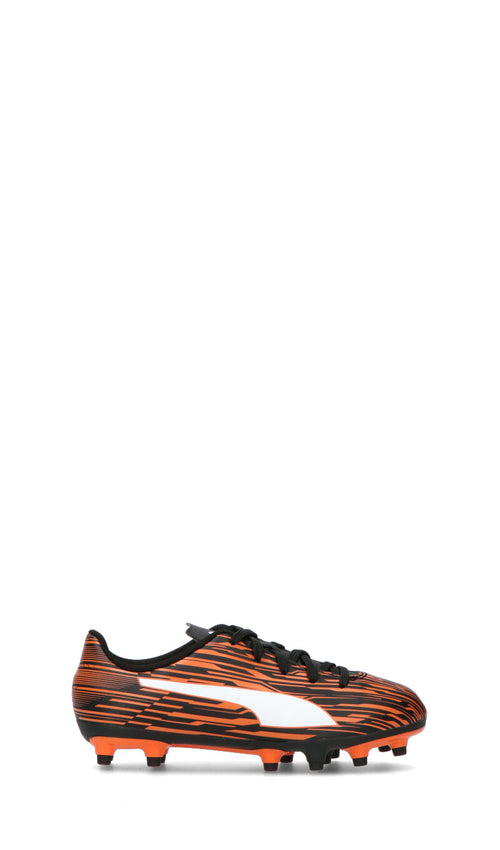 PUMA RAPIDO III FG/AG JR Scarpa calcio ragazzo nera/arancio