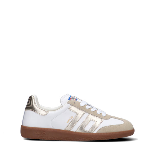 BACK 70 Sneaker donna bianca in pelle