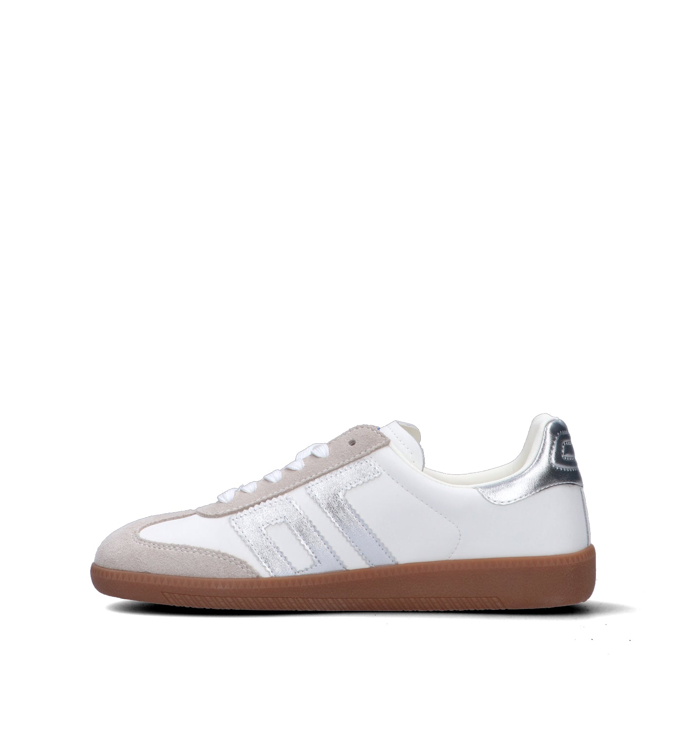 BACK 70 Sneaker donna bianca/argento in pelle