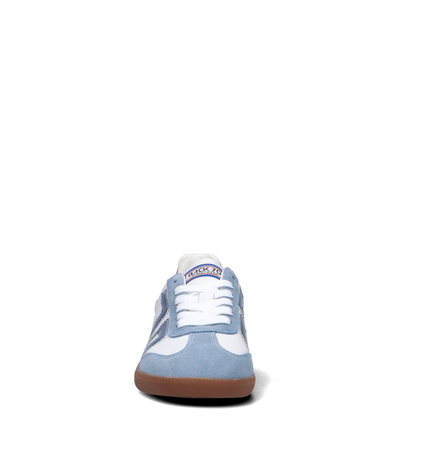 BACK 70 Sneaker donna bianca/azzurra in pelle