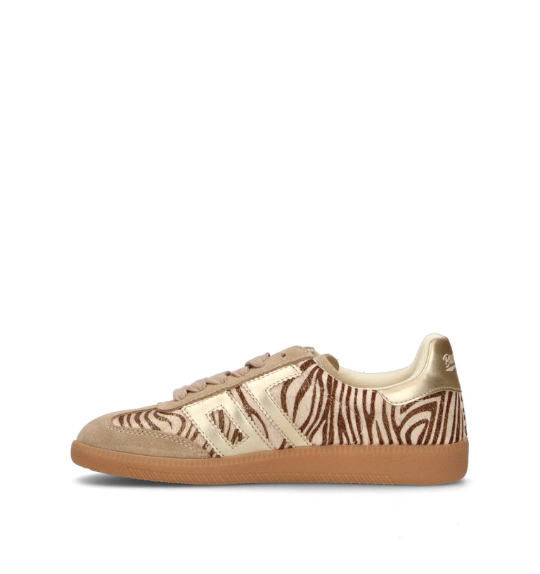 BACK 70 Sneaker donna beige in cavallino