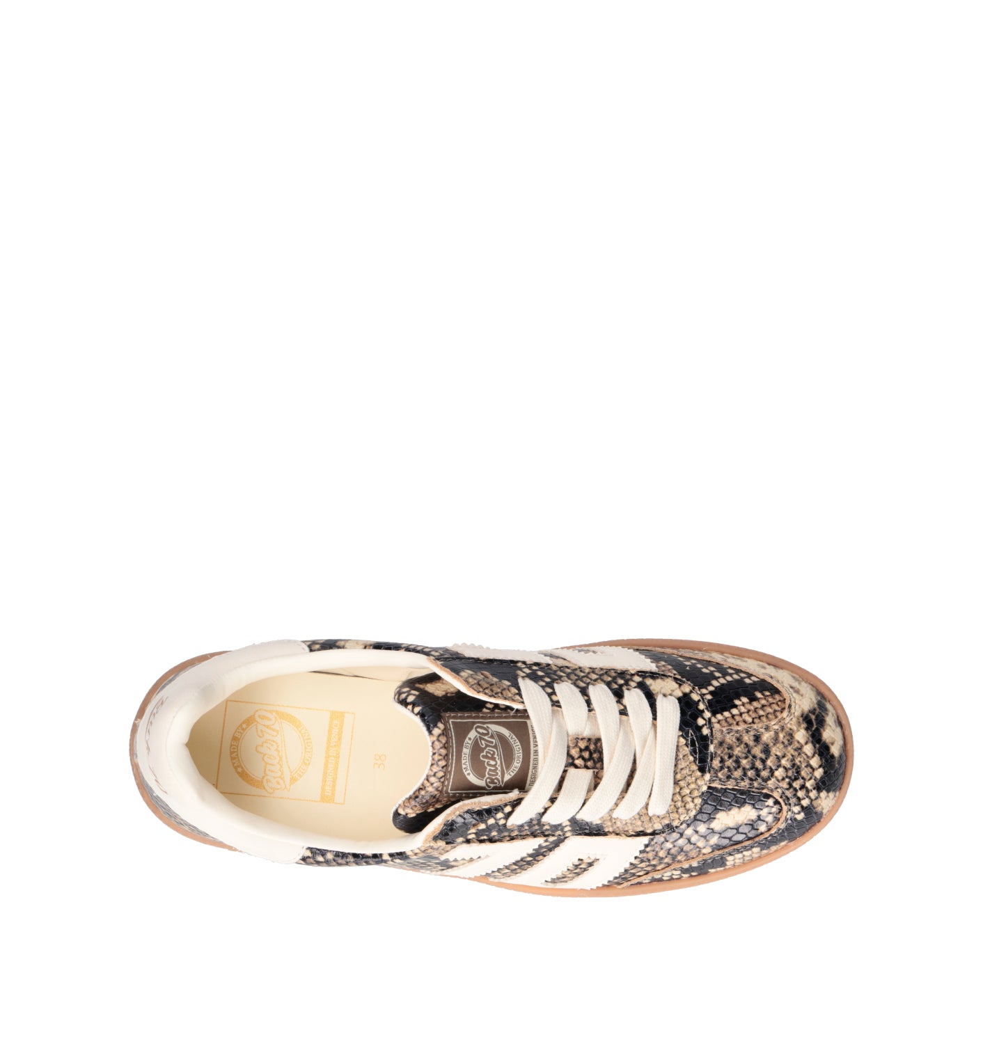 BACK 70 Sneaker donna beige in pelle