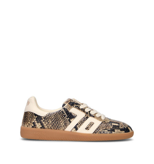 BACK 70 Sneaker donna beige in pelle