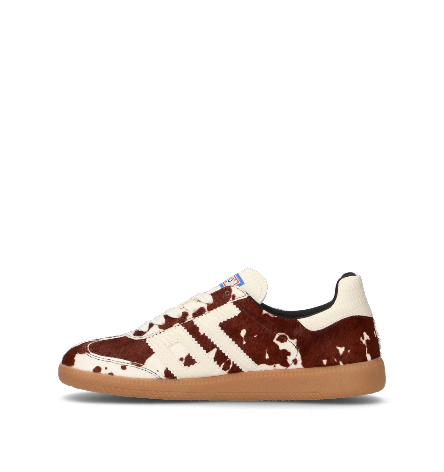 BACK 70 Sneaker donna marrone/bianca in cavallino