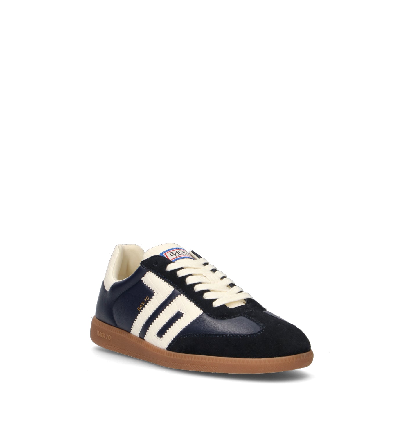 BACK 70 Sneaker uomo blu in pelle