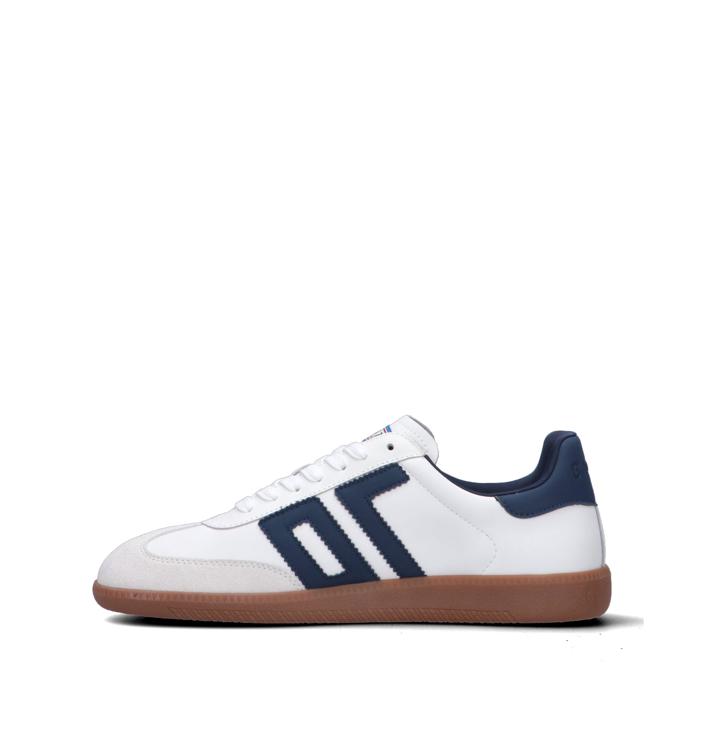 BACK 70 Sneaker uomo bianca/blu in pelle