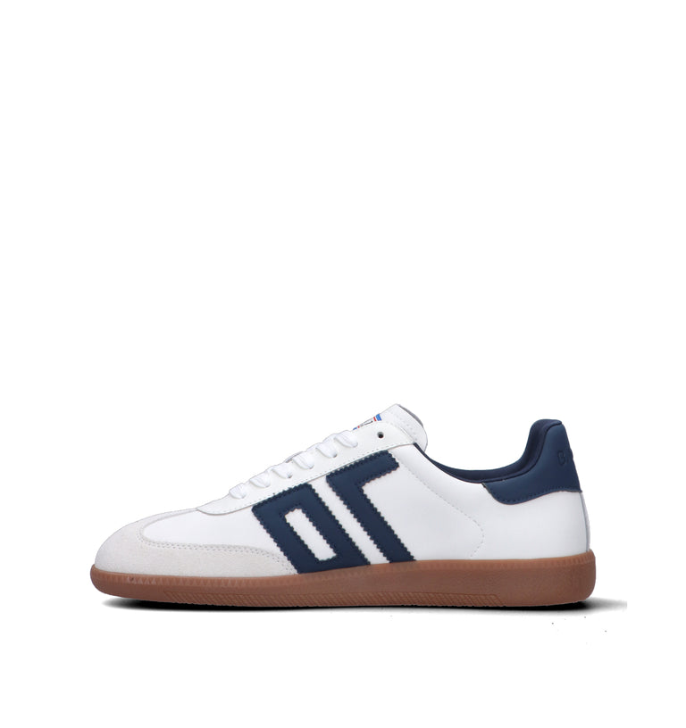 BACK 70 Sneaker uomo bianca/blu in pelle