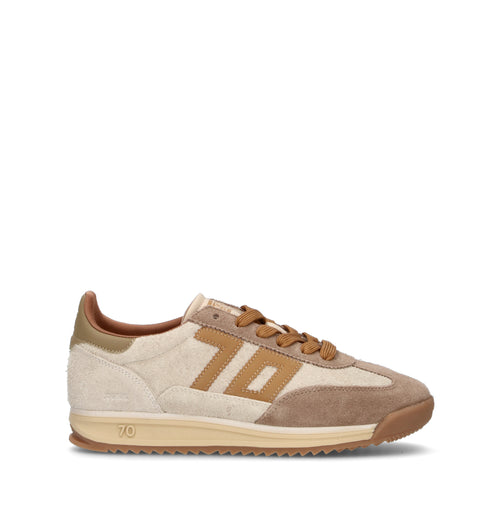 BACK 70 Sneaker donna beige in suede