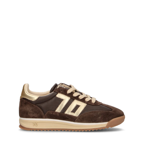 BACK 70 Sneaker donna marrone in pelle