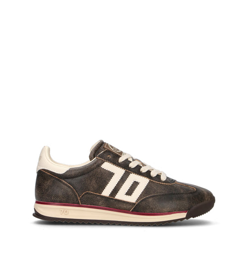 BACK 70 Sneaker uomo nera in pelle