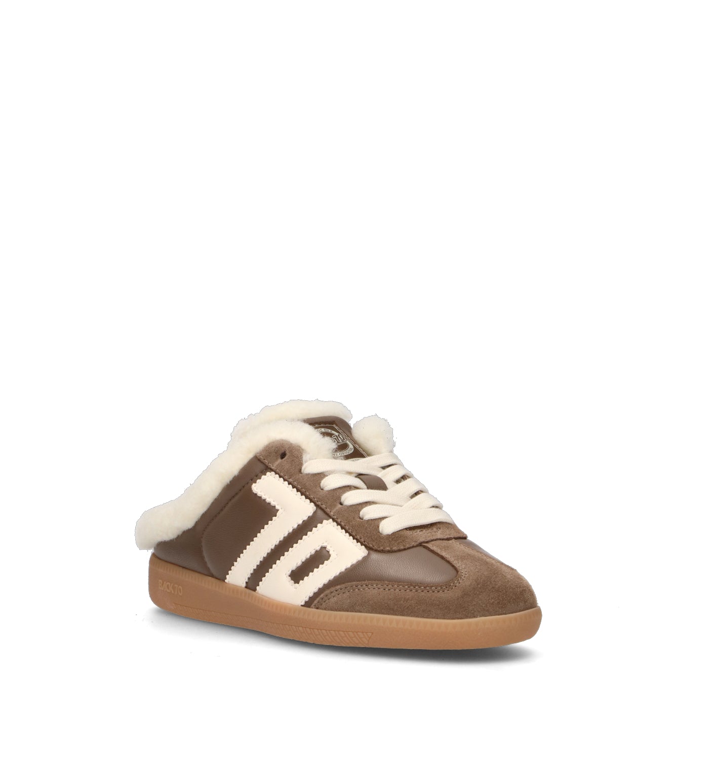 BACK 70 Sabot donna taupe in pelle