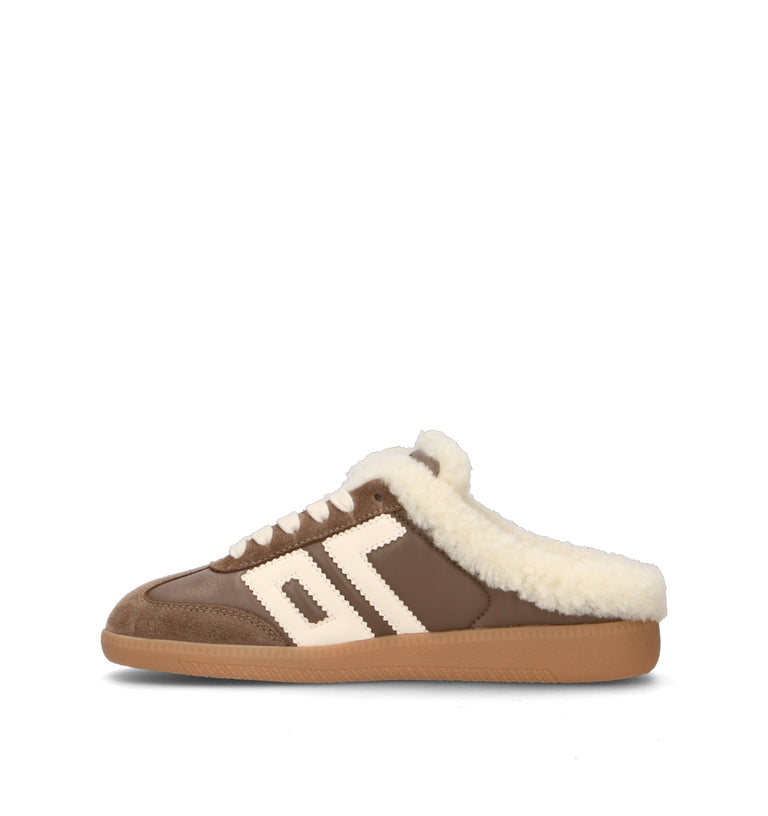 BACK 70 Sabot donna taupe in pelle