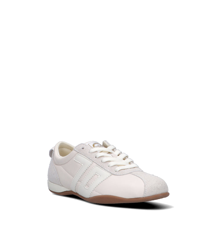 BACK 70 Sneaker donna latte in pelle