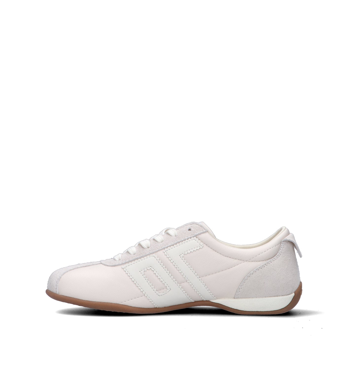 BACK 70 Sneaker donna latte in pelle