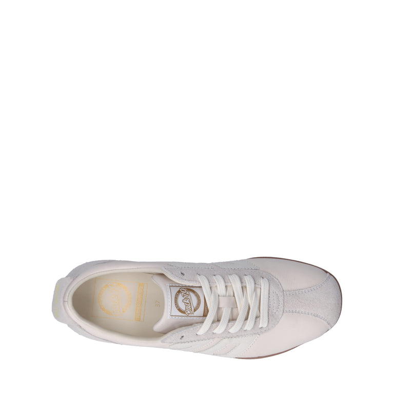 BACK 70 Sneaker donna latte in pelle