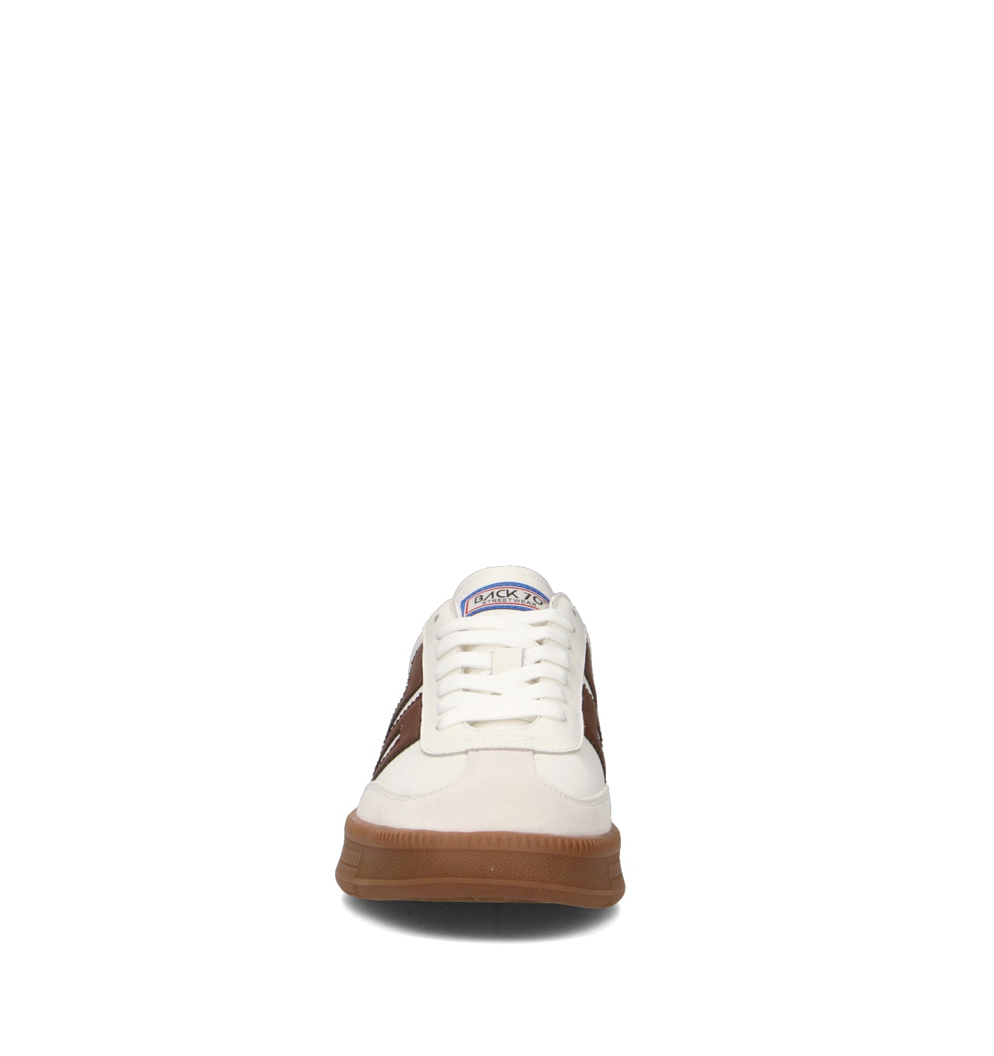 BACK 70 Sneaker uomo bianca/cuoio in pelle