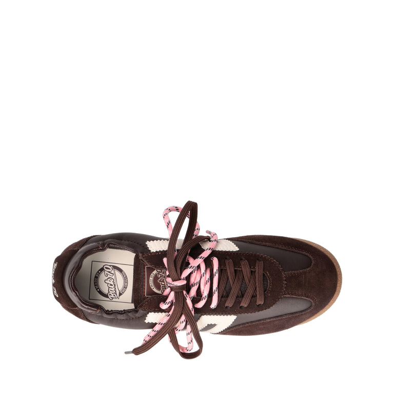 BACK 70 Sneaker donna marrone in pelle