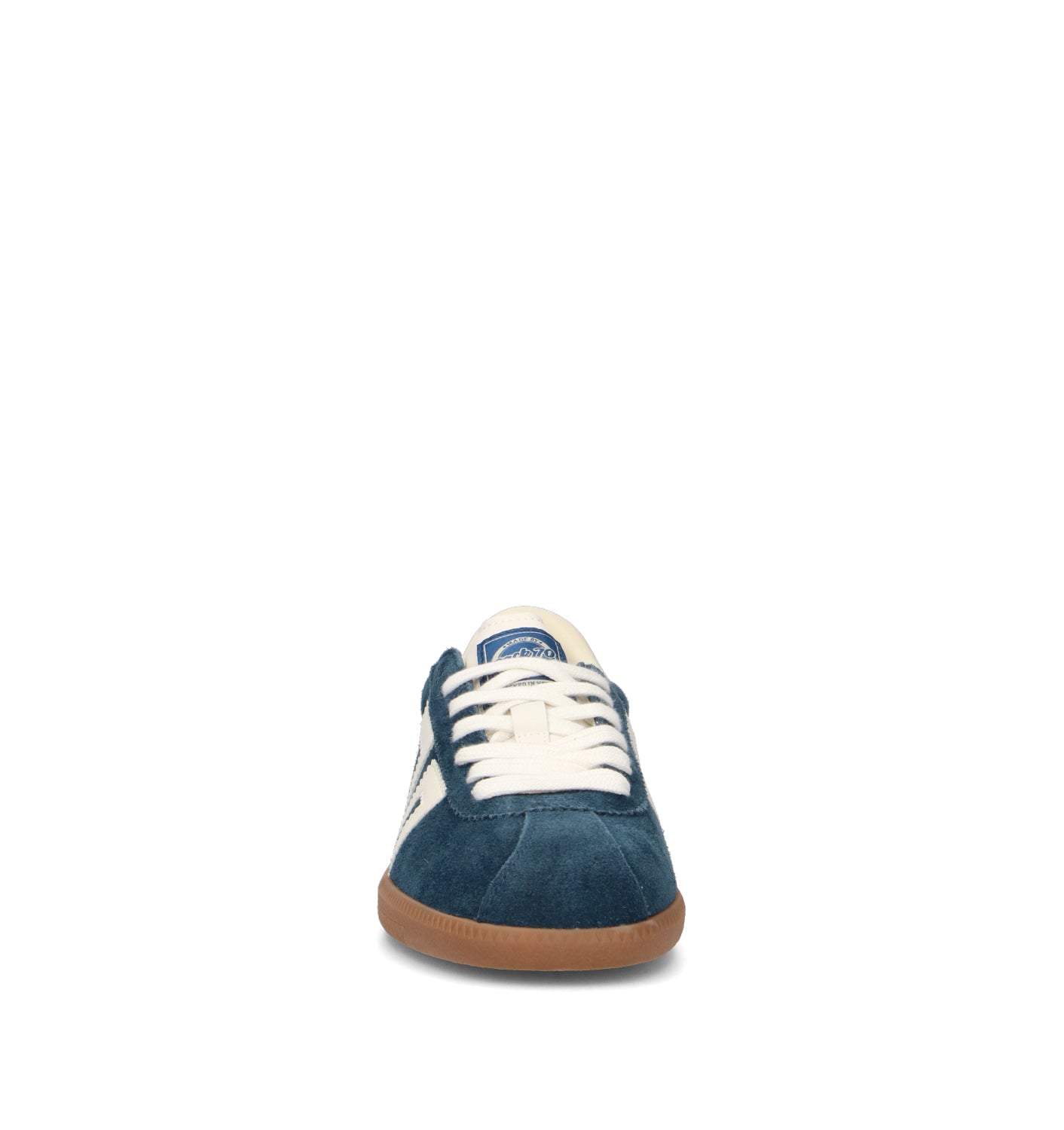 BACK70 Sneaker donna blu in suede