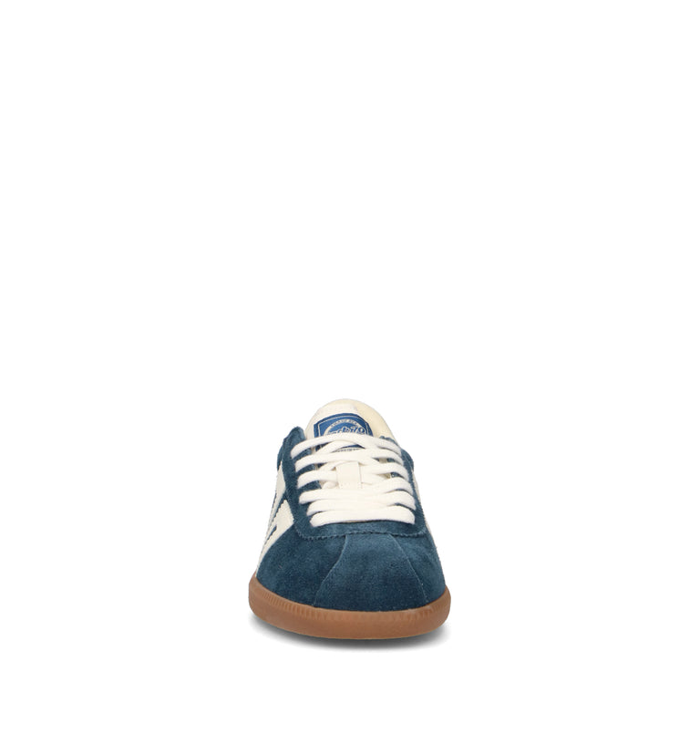 BACK70 Sneaker donna blu in suede