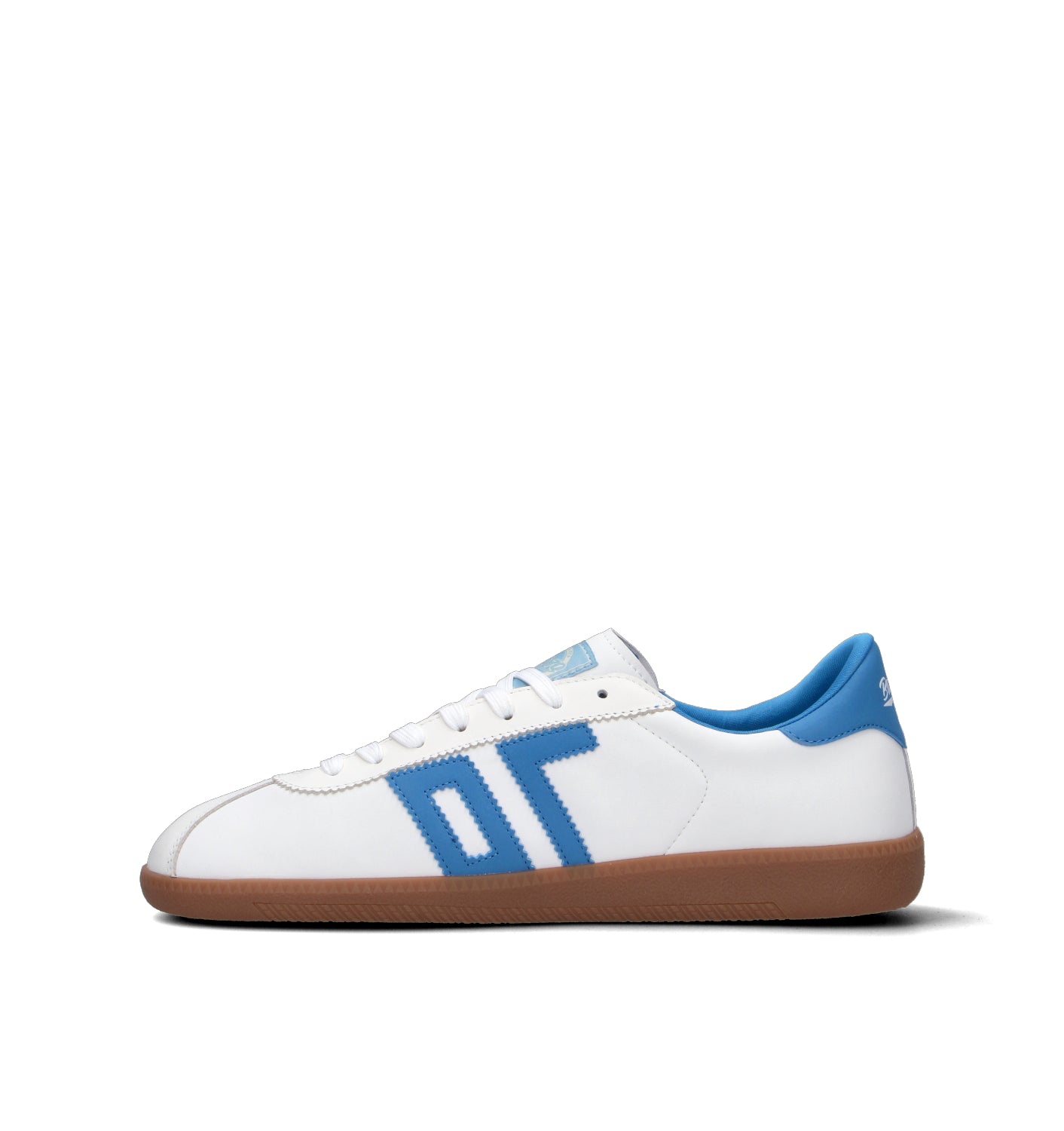 BACK70 Sneaker uomo bianca/blu in pelle
