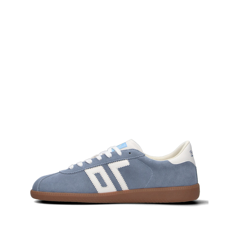 BACK70 Sneaker uomo azzurra in suede