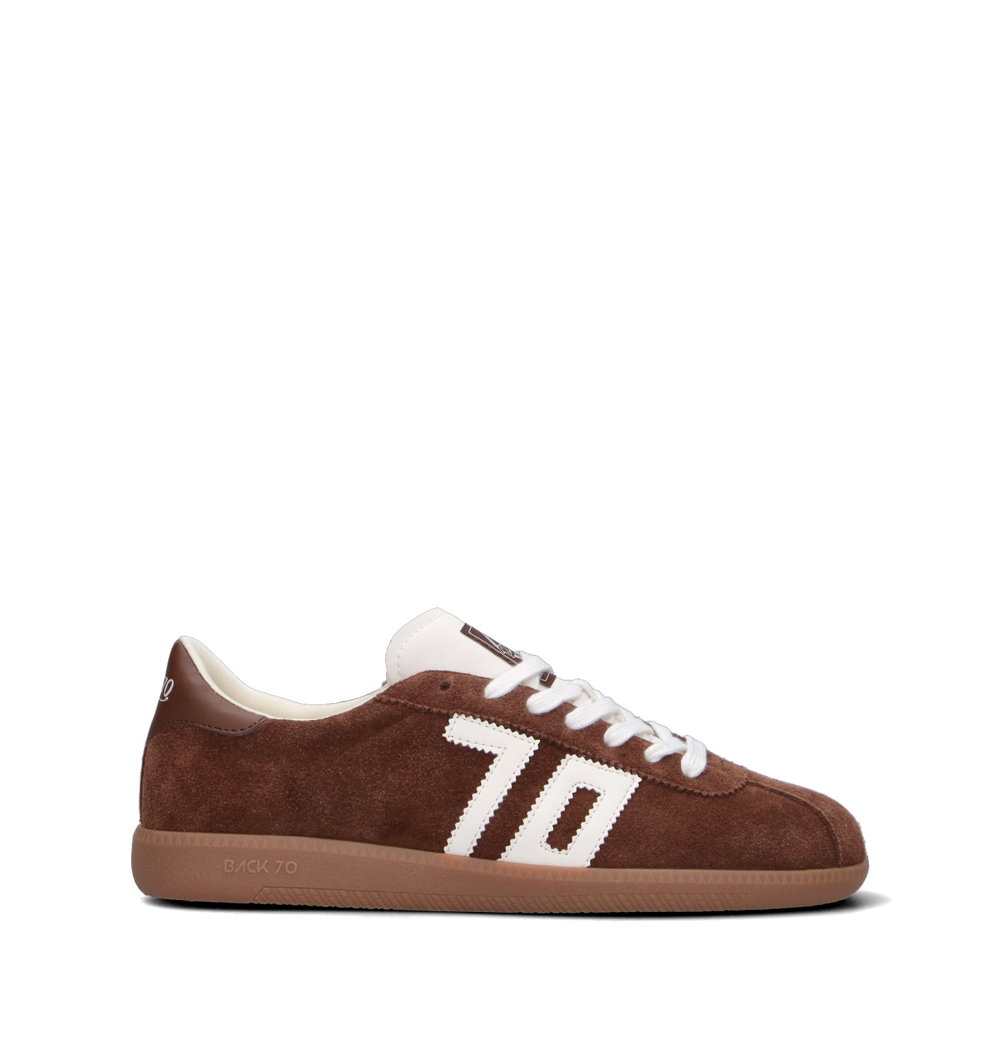 BACK70 Sneaker uomo cuoio in suede